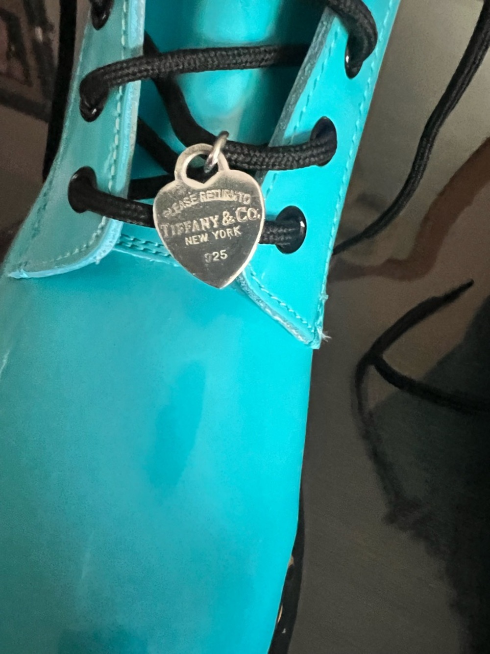 Dr. Martens Limited Release Tiffany Lace-Up Boots with Heart Charms size 10 - Picture 13 of 16